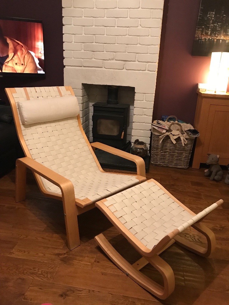 Very comfy Ikea Poang chair & footstool in Aberdeen Gumtree