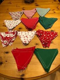 image for Christmas Bunting Triangles 
