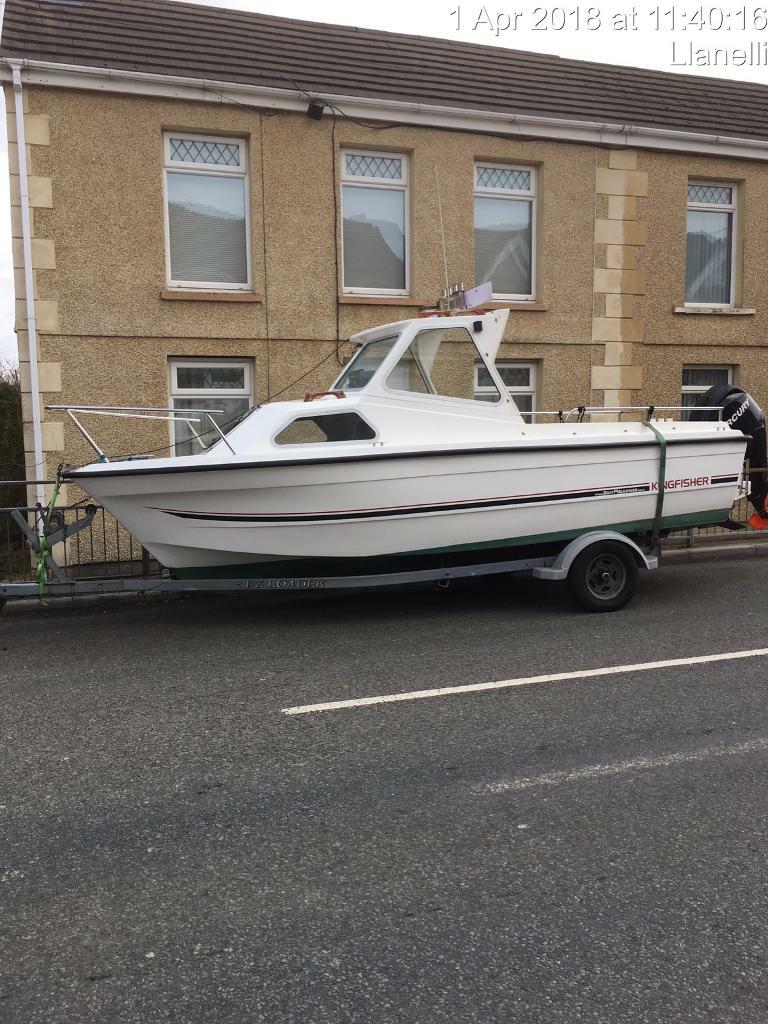 Picton kingfisher boat 19ft, 60hp Mercury EFi 4 stroke in Llanelli