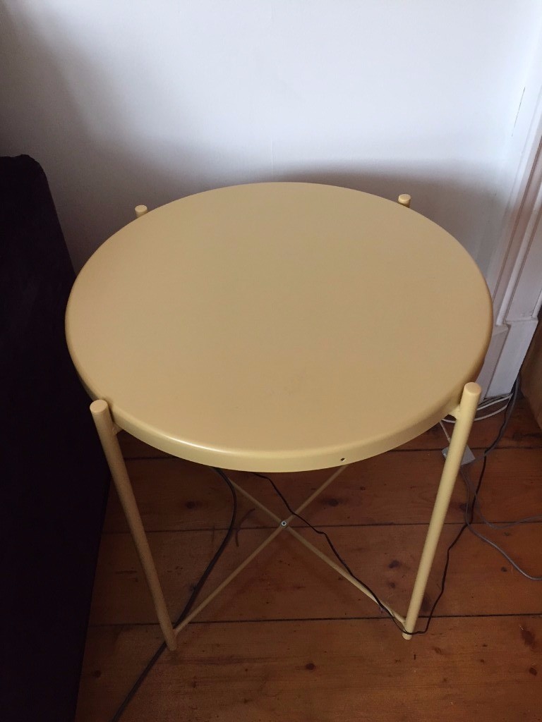 Ikea Yellow 'Gladom' Metal Side Table in Langside, Glasgow Gumtree