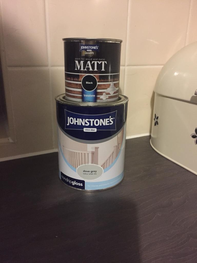 Matt black paint/gloss for wood and metal and dove grey in Aylsham, Norfolk Gumtree