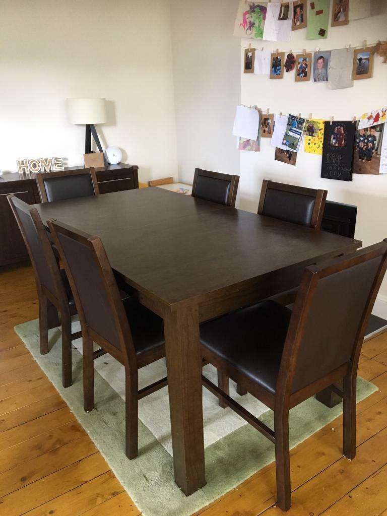 Next Dark Wood Dining Table in Craigleith, Edinburgh Gumtree