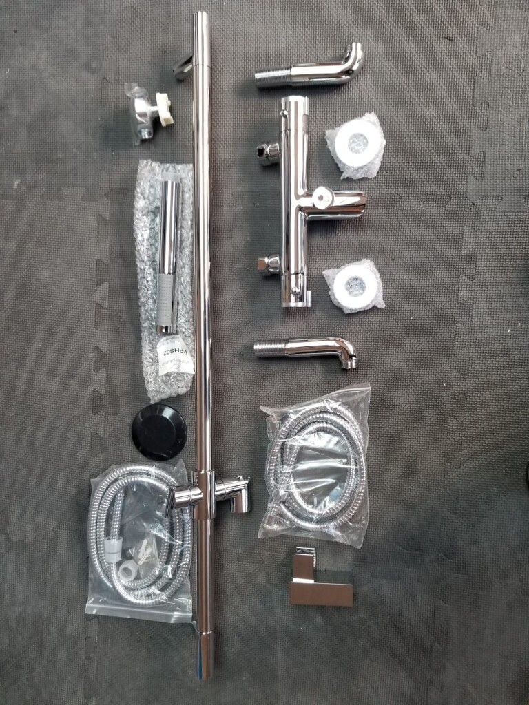 New Victoria Plumb bath mixer tap, shower head & slider in Ipswich