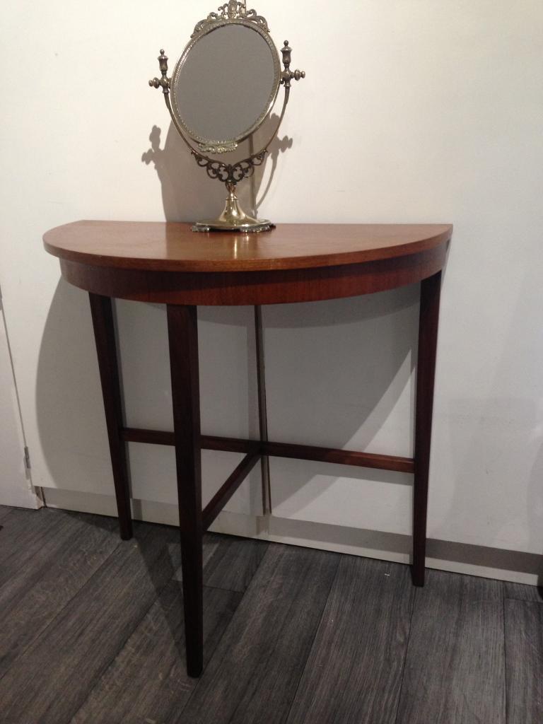 Halfmoon Mahogany console hall table. in Cheadle Hulme, Manchester
