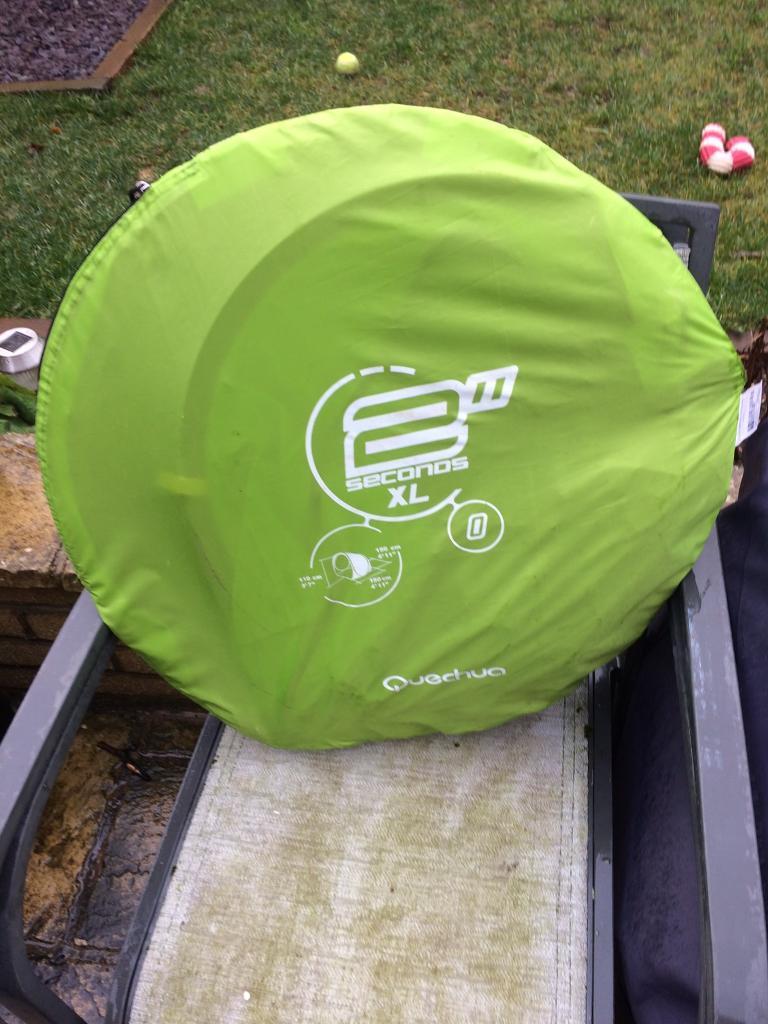 quechua decathlon front side 2 seconds pop up tent lapping oz review