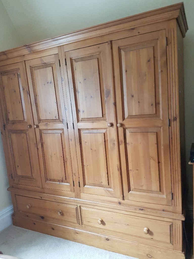 Antique pine wardrobe 4 doors in Isleworth, London Gumtree