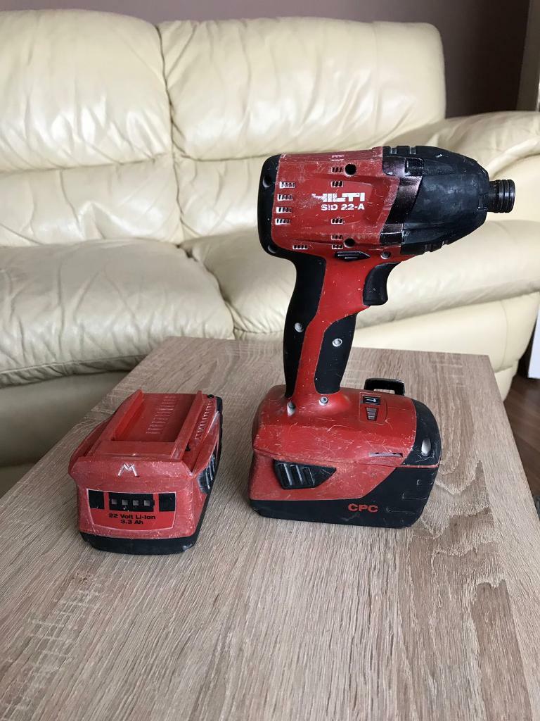 Hilti impact driver 2x batteries 3.3Ah in Dundee Gumtree