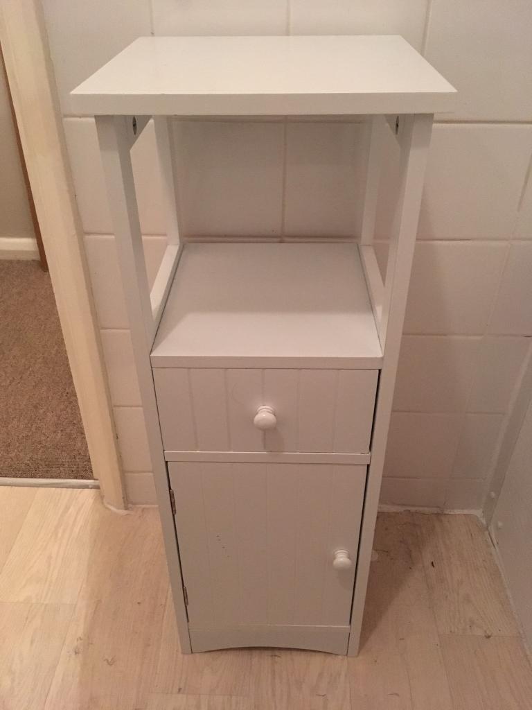 White, wooden bathroom cabinet for sale | in Godalming ...