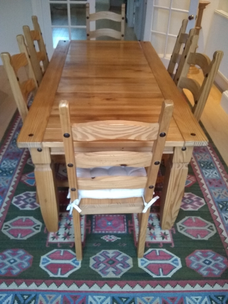 dining table and 6 chairs pier 1 with cushions plus dining table extender  dormy house  in morningside edinburgh  gumtree