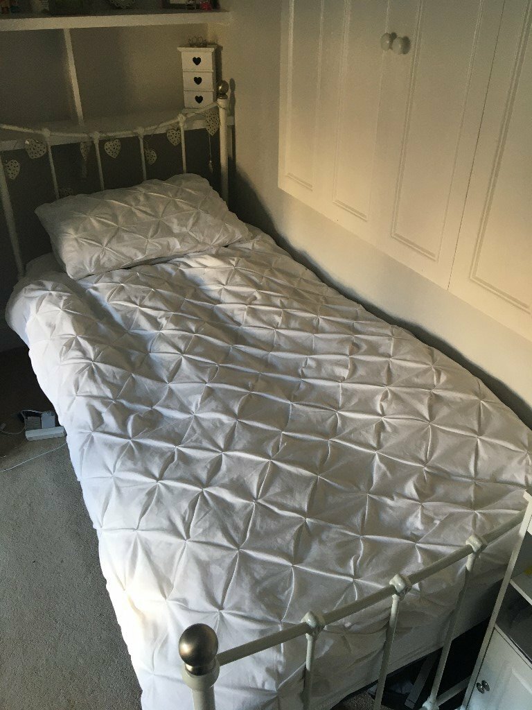 White Metal Frame Single Dreams Bed in Henleaze, Bristol Gumtree