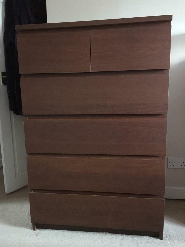 Ikea Malm 6 Drawer Chest Of Drawers In East Kilbride Glasgow