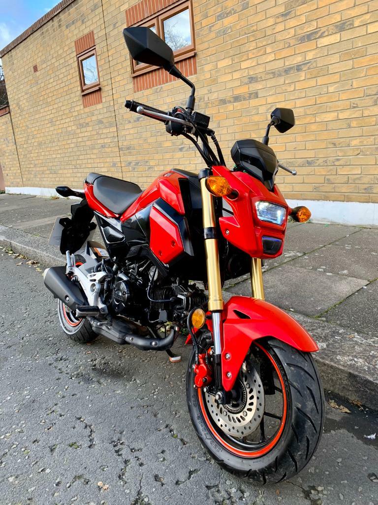 Honda MSX 125 GROM ABS Red 125cc Msx125 CBT Learner legal 2017 Low ...