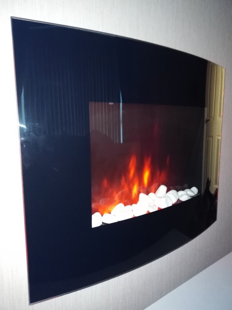 Curved electric wall mounted fire in Holywood, County Down Gumtree