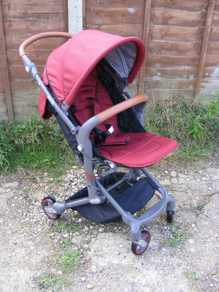 Red Lightweight Babysing IGO Baby Stroller Pushchair Pram Foldable