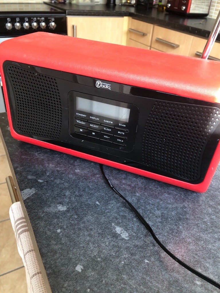 Red DAB radio in Leicester, Leicestershire Gumtree