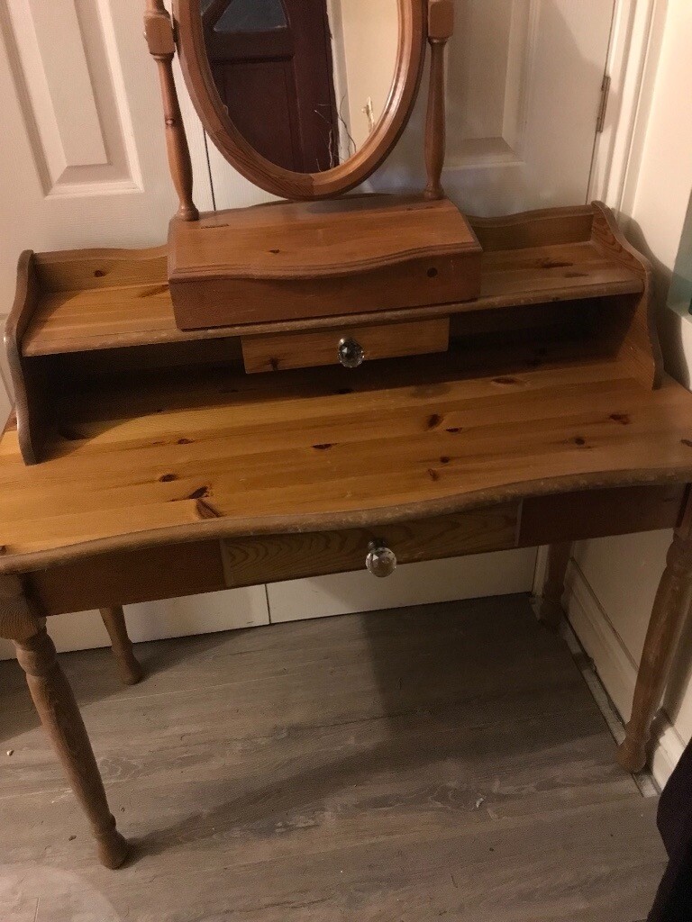 Pine Dressing Table with Mirror in Keynsham, Bristol Gumtree