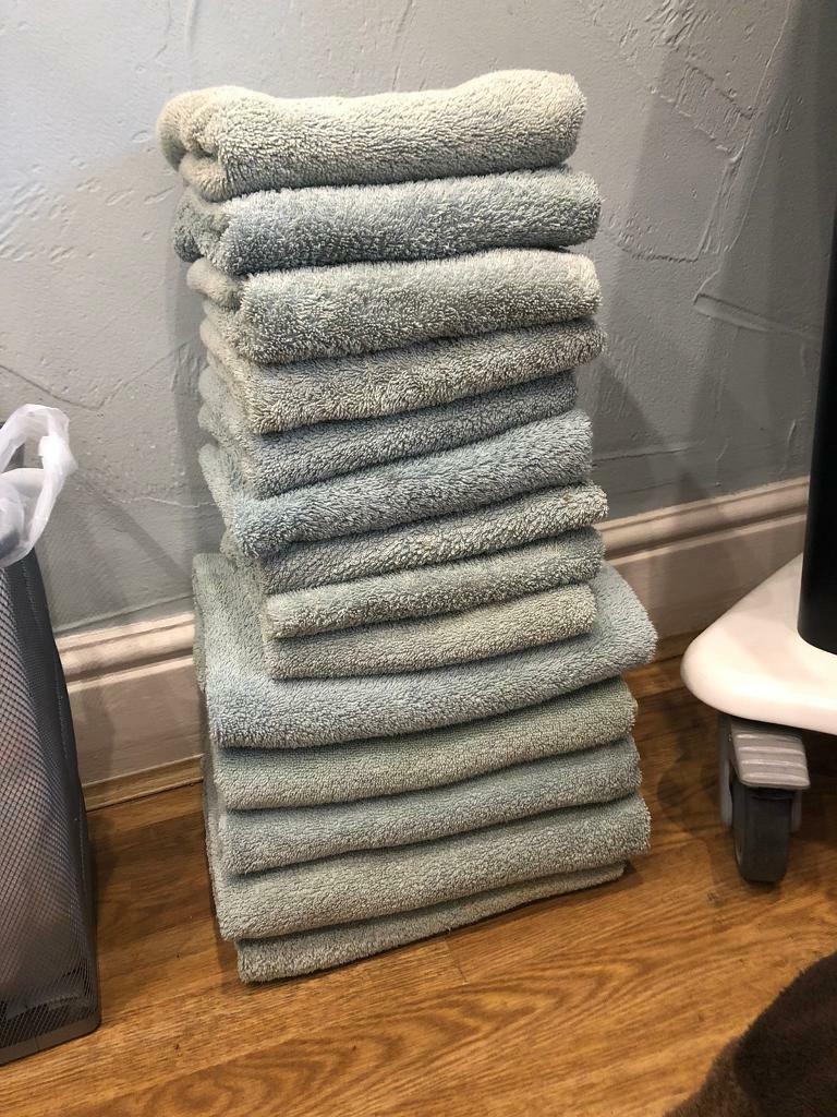 Towel bundle bale Duck egg blue and brown in Hazel Grove, Manchester