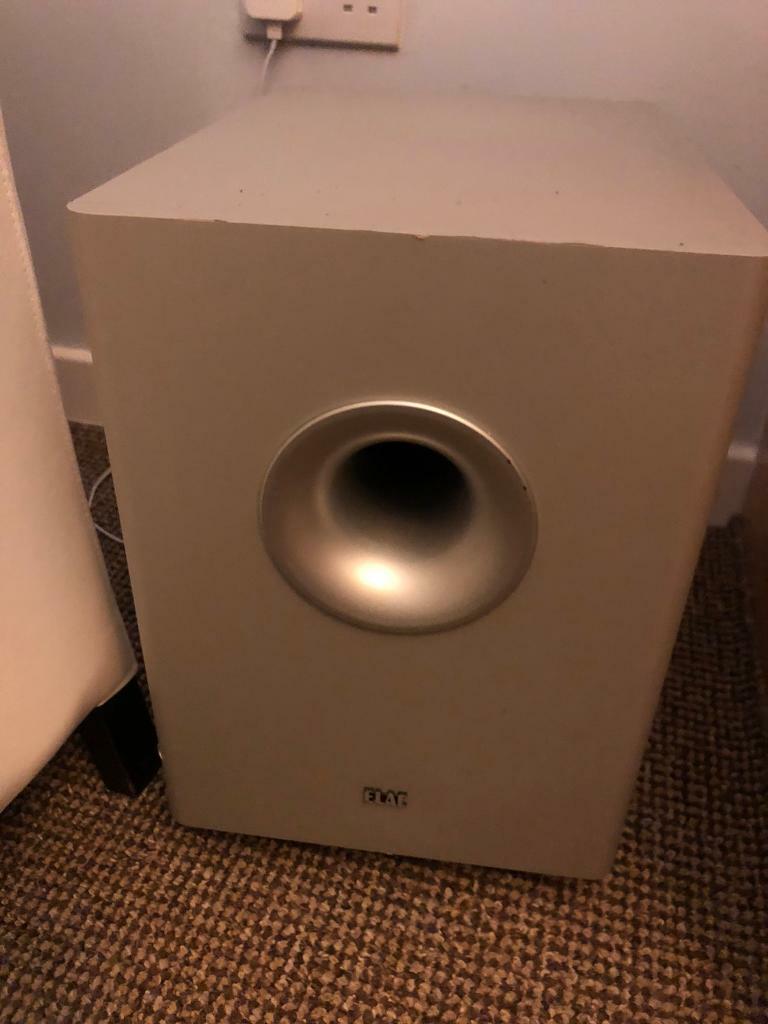 Elac 3 satellites speakers plus active subwoofer home cinema powerful