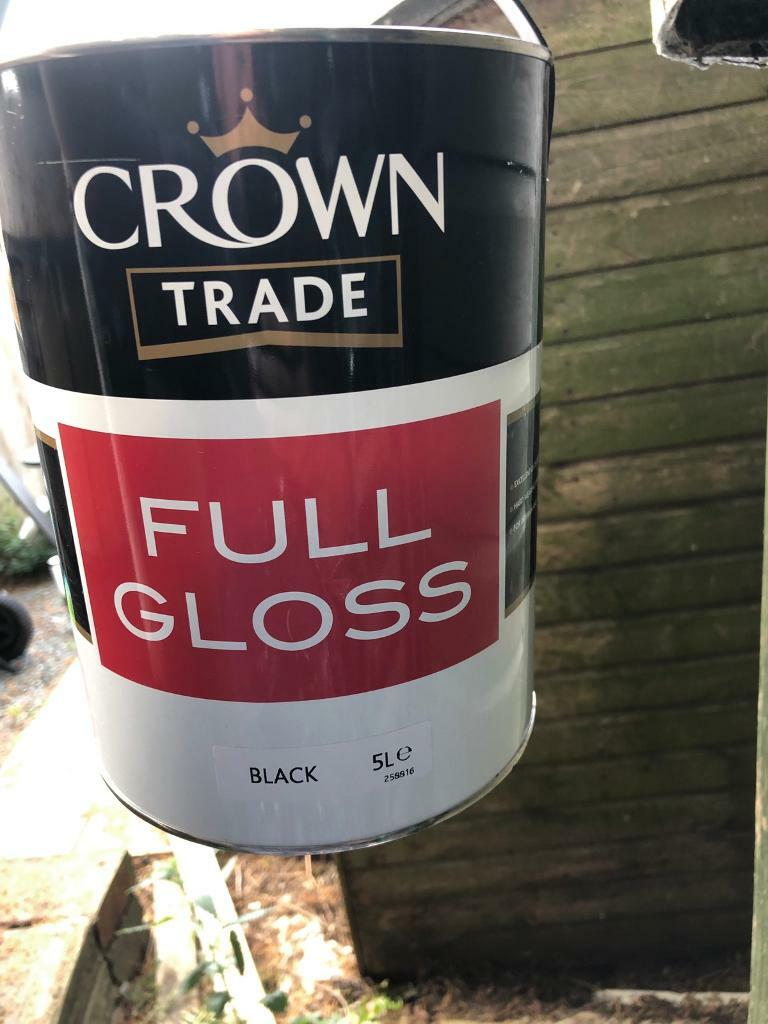 Crown paint gloss ( black) in Norwich, Norfolk Gumtree