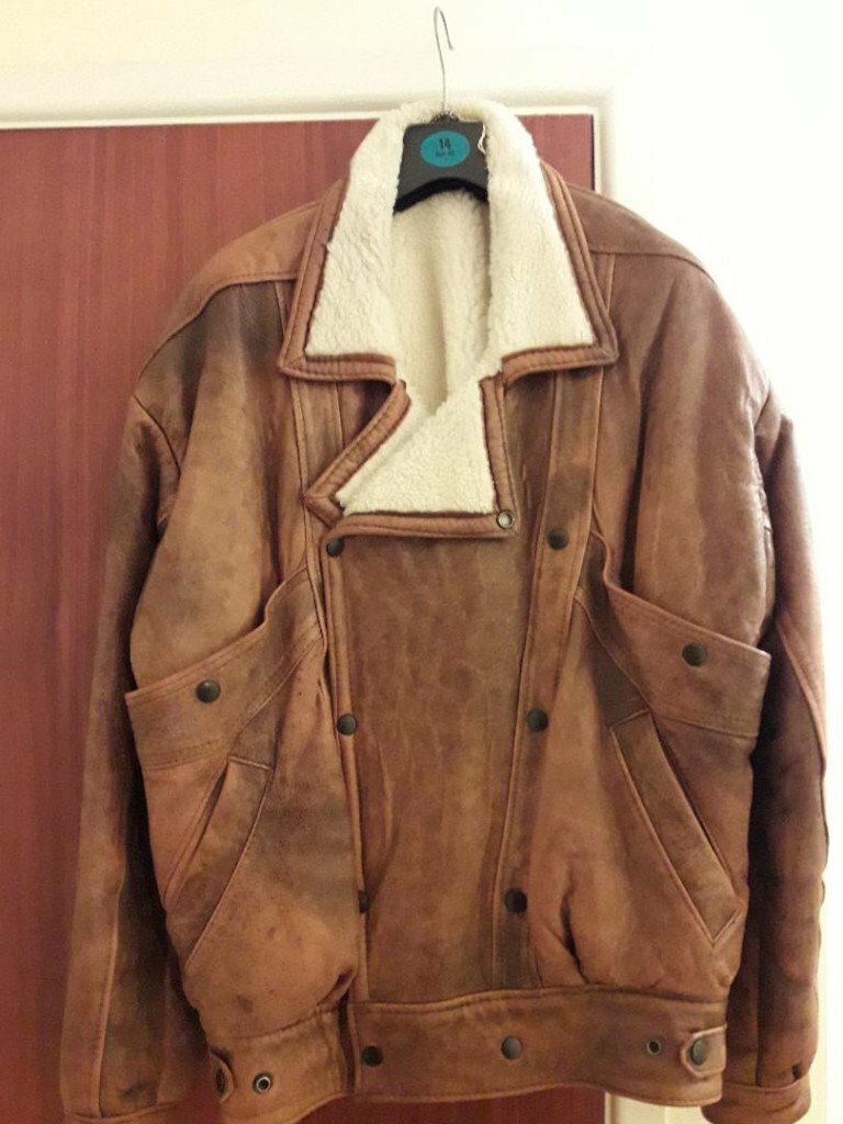 Unisex sheepskin and leather jacket in Southsea, Hampshire Gumtree