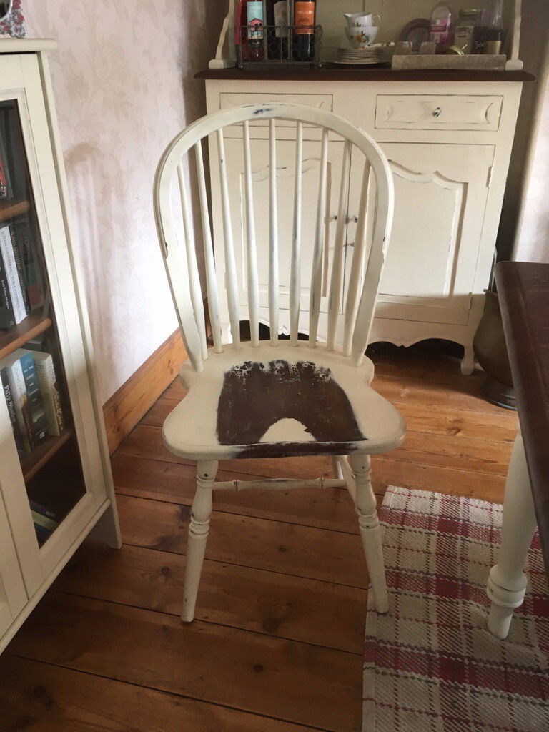 Laura Ashley Cream Bramley Dining Chairs Pair in Lowestoft, Suffolk