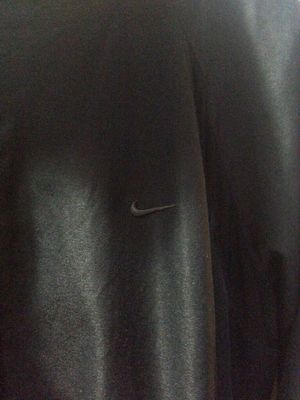 Nike Kid's Black Front Zip Thin Jacket w Zip Pockets - Sz M