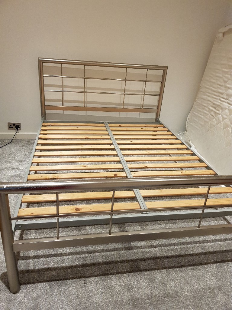 Chrome king size bed frame in StokeonTrent, Staffordshire Gumtree