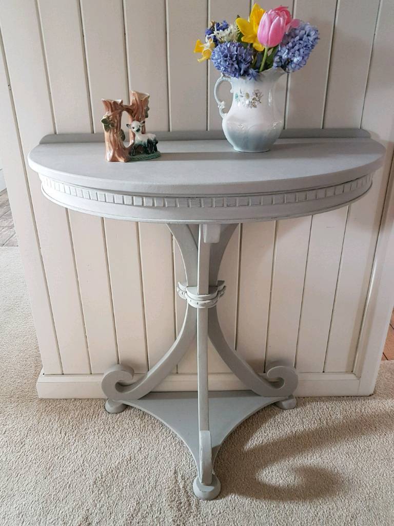 ornate half moon table, vintage hall table in Hamilton
