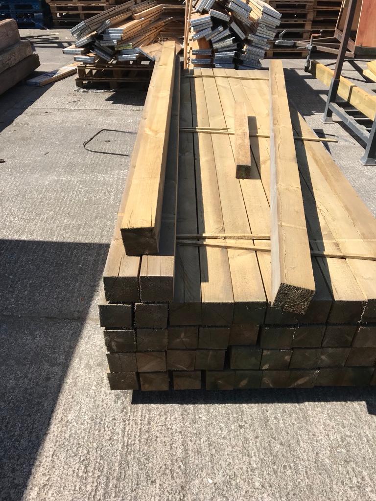 Timber, wooden planks, 4x4 10ft long. New in Burscough, Lancashire