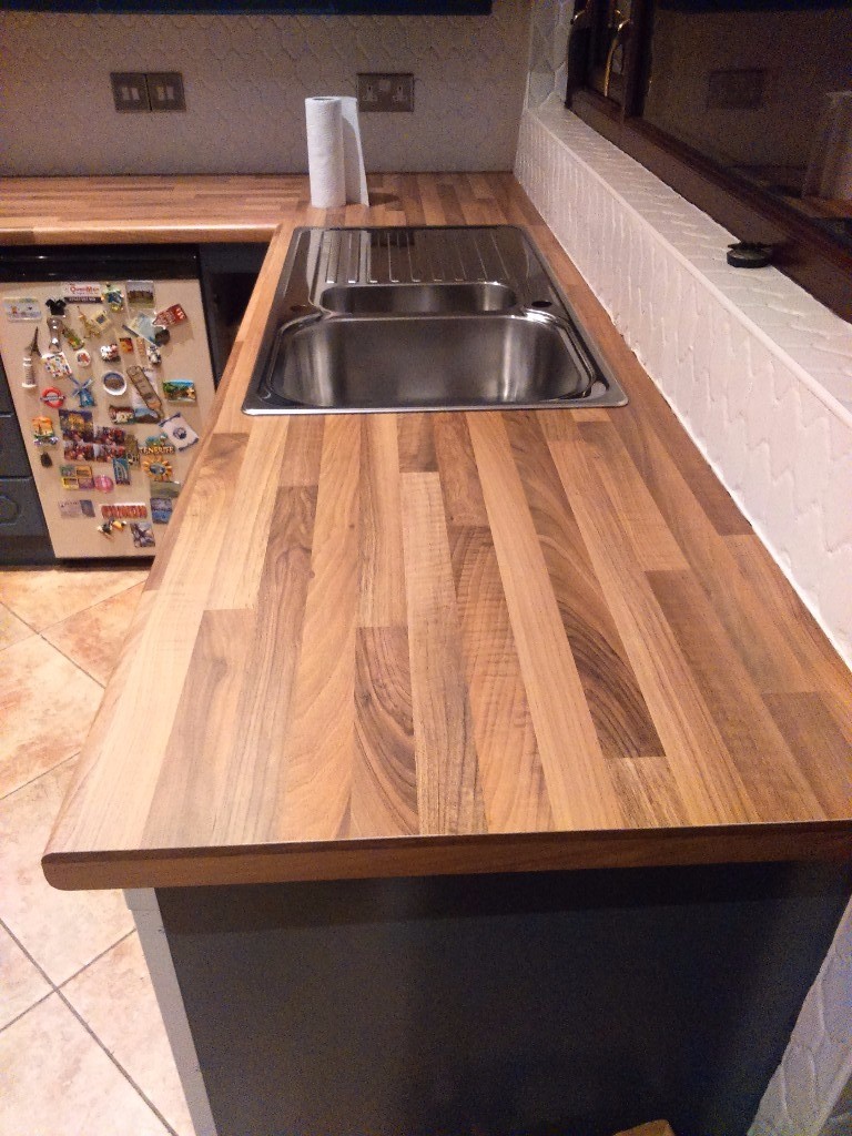 2.4 metres length of oak laminate kitchen worktop in Castlereagh