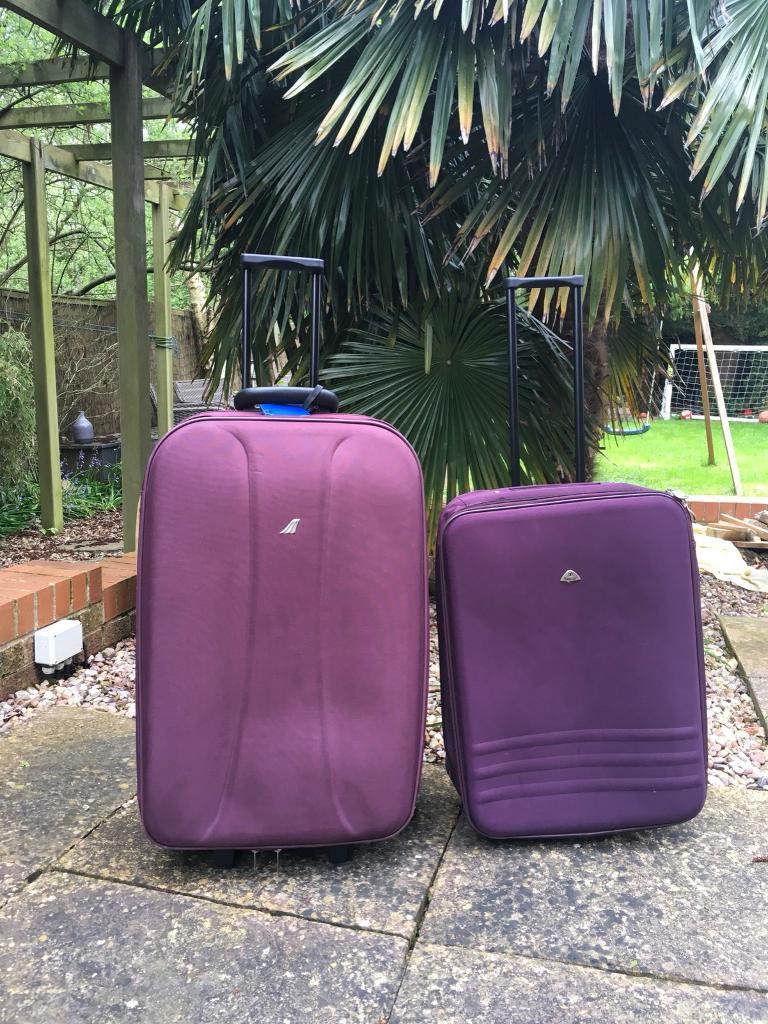 two large suitcases