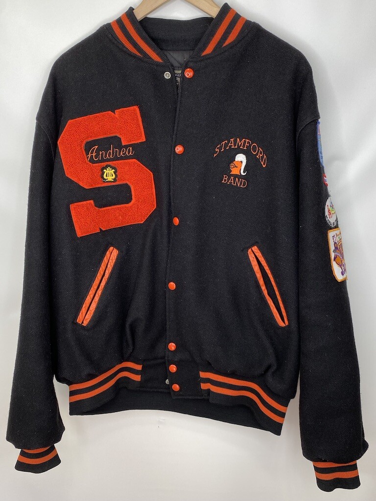 MARCHING BAND Jacket XL Stamford CT Varsity Letterman Music