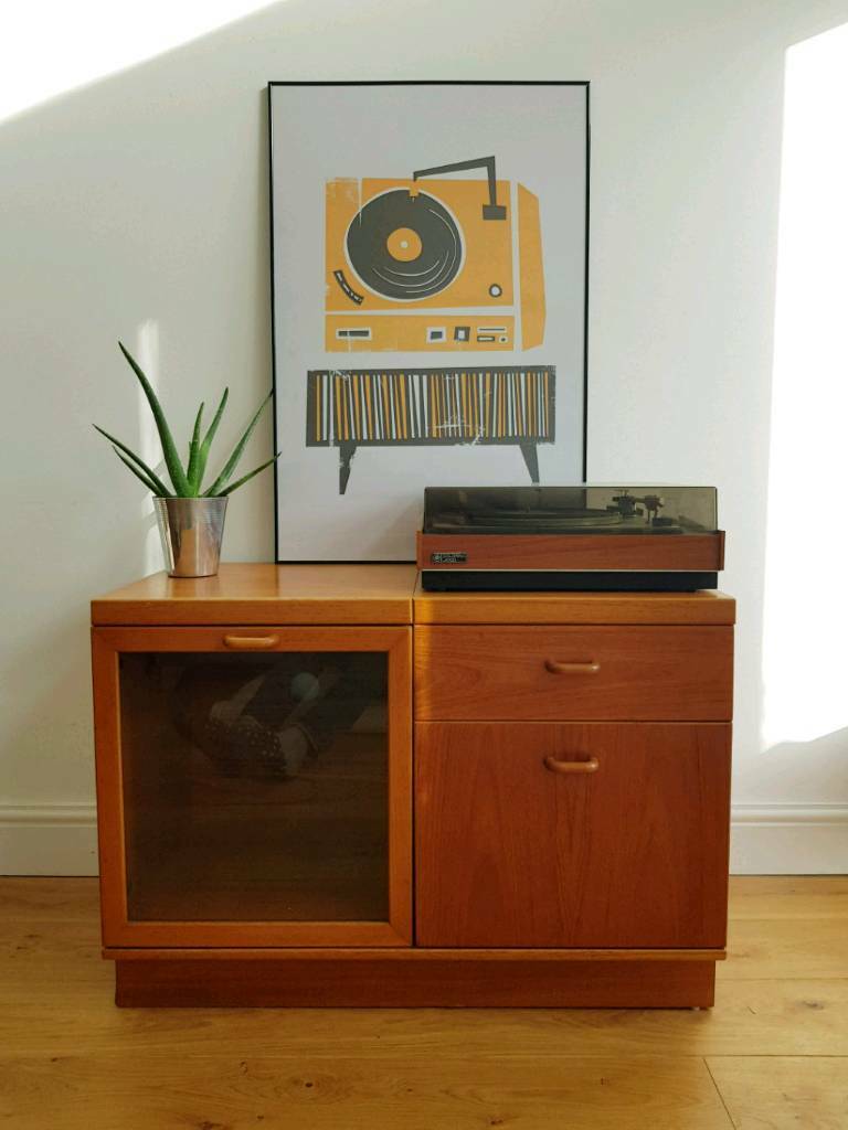 Vintage Retro Mid Century Media Tv Vinyl Record Player Cabinet In Hitchin Hertfordshire Gumtree