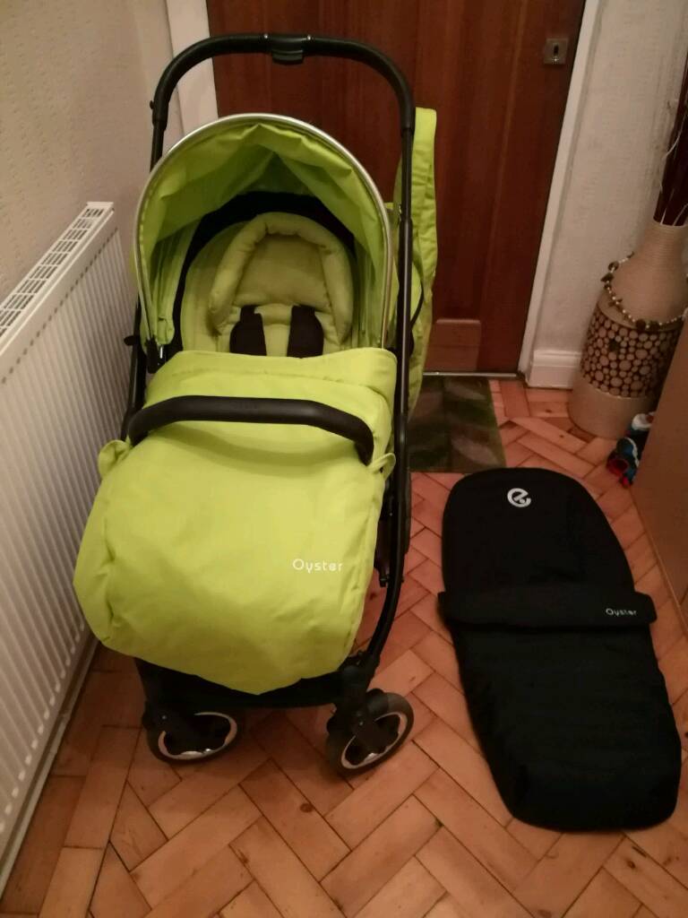 Oyster 2 babystyle pushchair pram stroller lime green unisex boy or