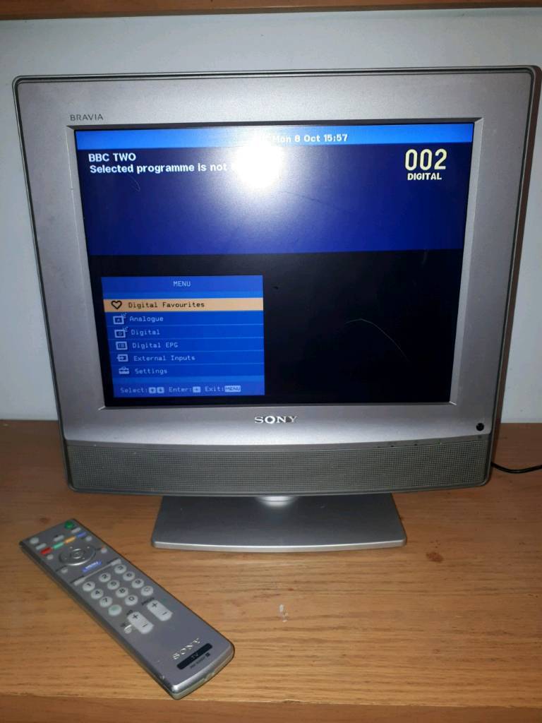 small 15inch Sony colour television with built in Free View, delivery available in Norwich