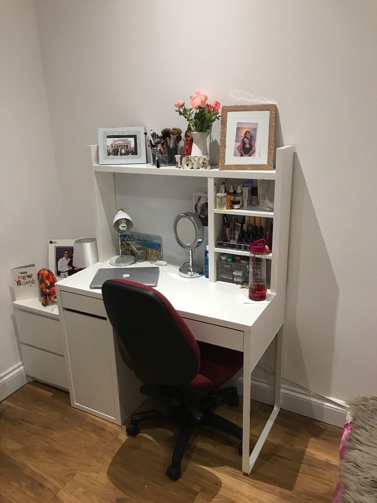 White Ikea desk and chair in Kilburn, London Gumtree