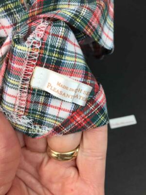 American Girl Molly School Plaid Jumper~Blouse~Ribbons~Outfit~Pleasant Comp tag