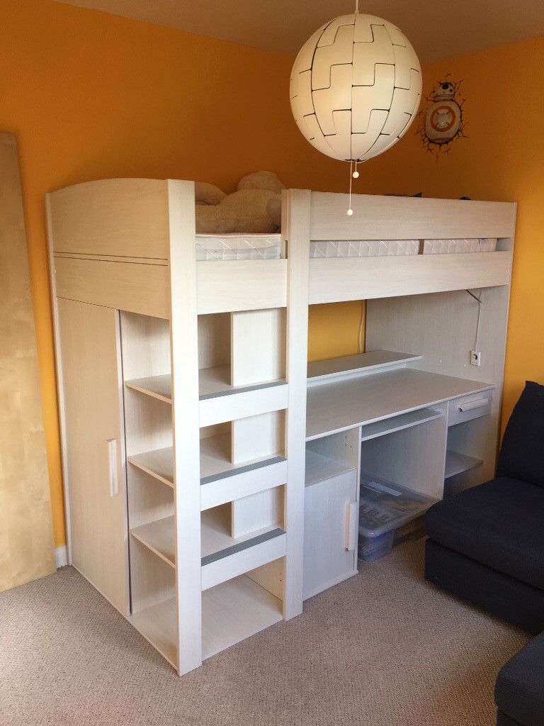 Cabin Bed (Gami Montana Mezzanine Bed in Bleached Ash) in Morningside