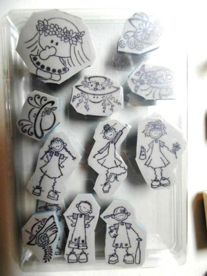 Rubber Stamps LOT for Cards Scrapbooks Crafts Good Condition
