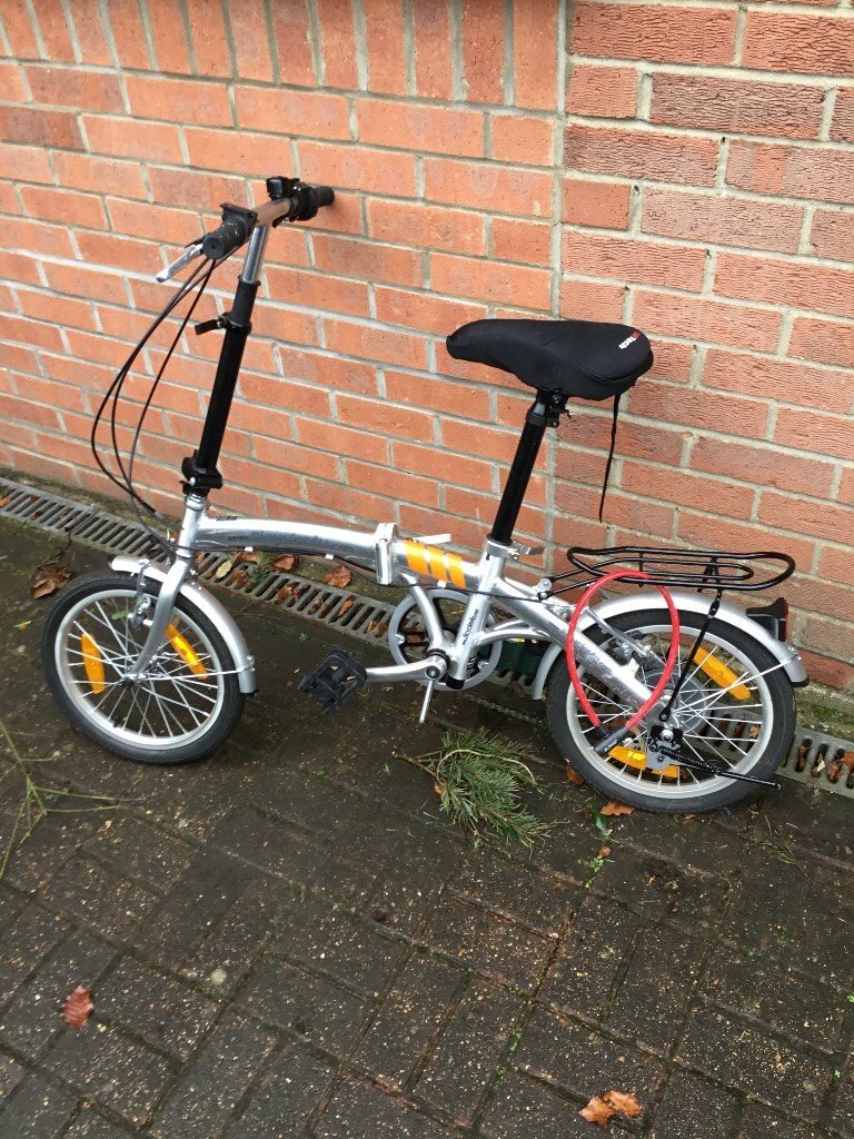 Folding bike 'Kaitec', 16 inch; wheels, aluminium, 6 speed, little used