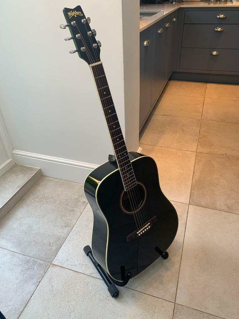 Washburn D10S B Acoustic Guitar Black in Teddington, London Gumtree