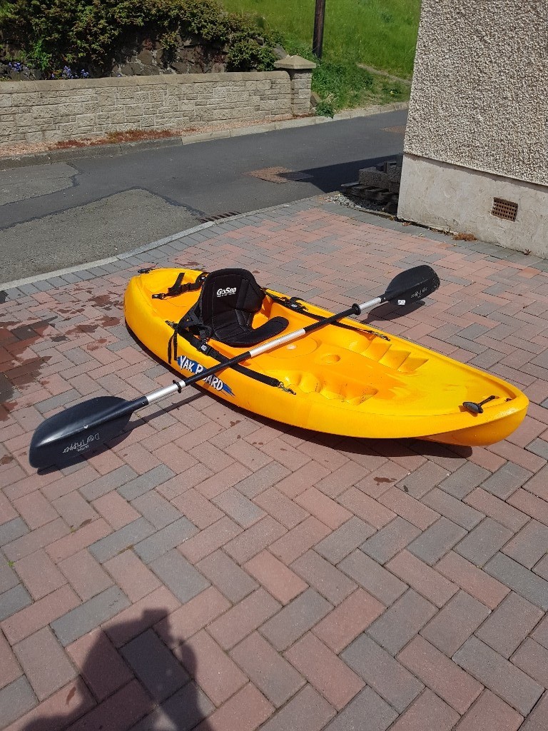 Yak Board sit on sea Kayak with seat and paddle in Inverkeithing