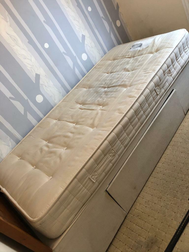 Good condition single bed with dreams orthopaedic mattress in