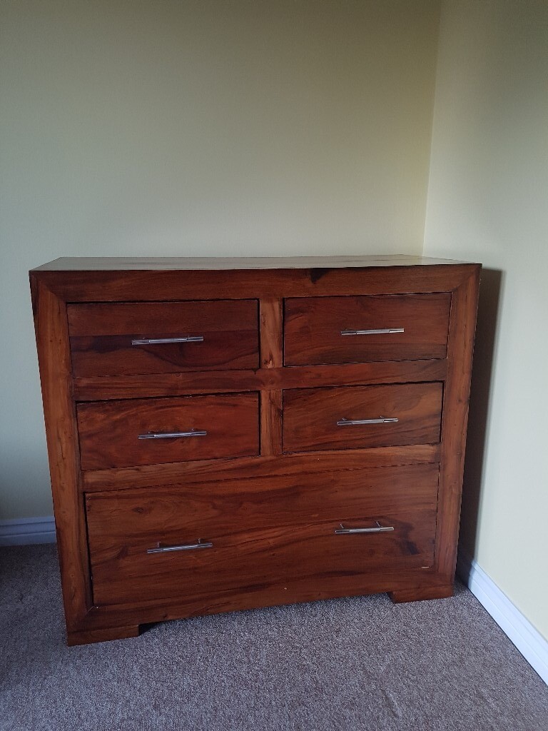 Chest Of Drawers Solid Indian Wood In Wick West Sussex