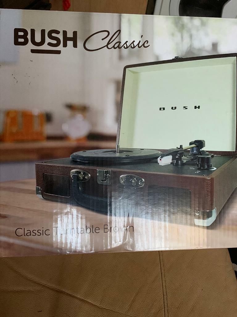 bush suitcase record player