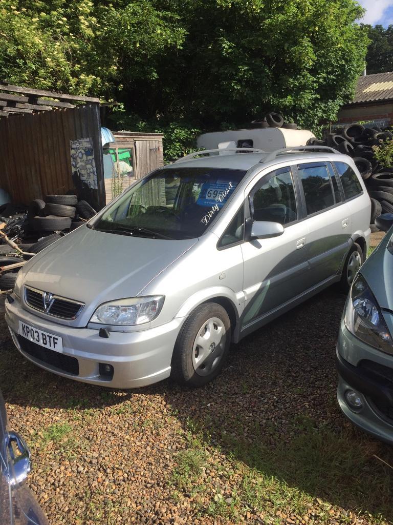 03 reg vauxhall zafira turbo diesel 7 seater gsi body kit in Norwich