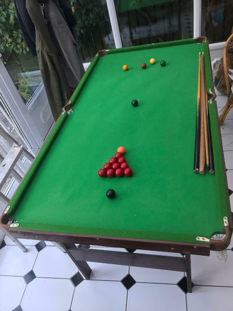 6 foot folding Snooker & Pool table in Kings Norton, West Midlands