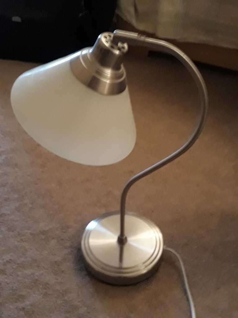 Silver metal table lamp Ikea in Chippenham, Wiltshire Gumtree