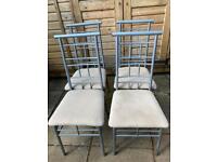 Four matching dining chairs 
