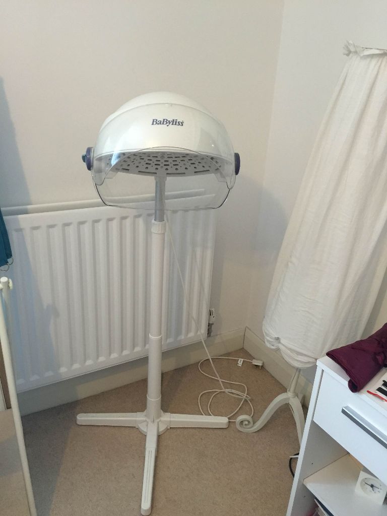 Babyliss Hood Hair Dryer 889A White Free Floor Standing Salon